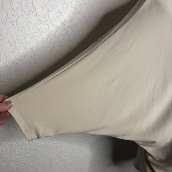 Frank Lyman Design cream ivory bone open front batwing sleeve cardigan size 10 - Picture 5 of 10